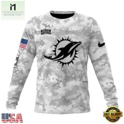 NFL Miami Dolphins Arctic Camo Salute To Service 2026 Design Hoodie, T Shirt, Sweatshirt, NFL Sporty Shirt Nfl Miami Dolphins Arctic Camo Salute TO Service 2026 Design Hoodie T Shirt Sweatshirt 2