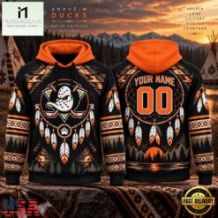 NHL Anaheim Ducks 2026 Native American Heritage Design Hoodie Shirt, NHL 3D Game Day Tee Nhl Anaheim Ducks 2026 Native American Heritage Design Hoodie Shirt