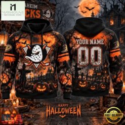 NHL Anaheim Ducks Special Halloween 2026 Design Hoodie Shirt, NHL 3D Game Day Tee Nhl Anaheim Ducks Special Halloween 2026 Design Hoodie Shirt