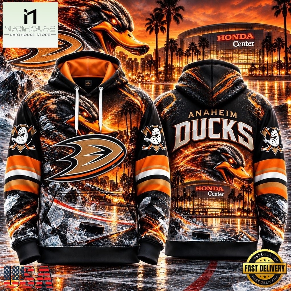NHL Anaheim Ducks Special Mascot Design Concept Kit 2026 Hoodie Shirt, NHL 3D Game Day Tee NHL Anaheim Ducks Special Mascot Design Concept Kit 2026 Hoodie Shirt, NHL 3D Game Day Tee