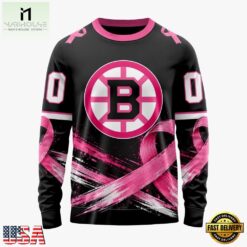 NHL Boston Bruins 2026 Hockey Pink Fights Breast Cancer Design Hoodie, TShirt, Sweatshirt, NHL 3D Game Day Tee Nhl Boston Bruins 2026 Hockey Pink Fights Breast Cancer Design Hoodie Tshirt Sweatshirt 4