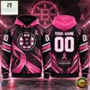 NHL Boston Bruins Pink Fights Breast Cancer 2026 Personalized Hoodie Shirt, NHL 3D Game Day Tee Nhl Boston Bruins Pink Fights Breast Cancer 2026 Personalized Hoodie Shirt