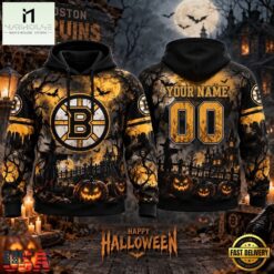 NHL Boston Bruins Special Halloween 2026 Design Hoodie Shirt, NHL 3D Game Day Tee Nhl Boston Bruins Special Halloween 2026 Design Hoodie Shirt