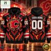NHL Calgary Flames 2026 Honoring Firefighters Personalized Hoodie Shirt, NHL 3D Game Day Tee Nhl Calgary Flames 2026 Honoring Firefighters Personalized Hoodie Shirt