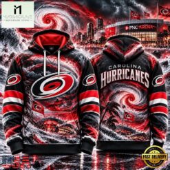 NHL Carolina Hurricanes Special Mascot Design Concept Kit 2026 Hoodie Shirt, NHL 3D Game Day Tee Nhl Carolina Hurricanes Special Mascot Design Concept Kit 2026 Hoodie Shirt