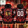 NHL Chicago Blackhawks 2026 Honoring Firefighters Personalized Hoodie Shirt, NHL 3D Game Day Tee Nhl Chicago Blackhawks 2026 Honoring Firefighters Personalized Hoodie Shirt