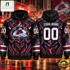 NHL Colorado Avalanche 2026 Honoring Firefighters Personalized Hoodie Shirt, NHL 3D Game Day Tee Nhl Colorado Avalanche 2026 Honoring Firefighters Personalized Hoodie Shirt