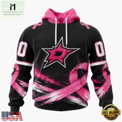 NHL Dallas Stars 2026 Hockey Pink Fights Breast Cancer Design Hoodie, TShirt, Sweatshirt, NHL 3D Game Day Tee Nhl Dallas Stars 2026 Hockey Pink Fights Breast Cancer Design Hoodie Tshirt Sweatshirt 1