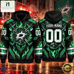 NHL Dallas Stars 2026 Honoring Firefighters Personalized Hoodie Shirt, NHL 3D Game Day Tee Nhl Dallas Stars 2026 Honoring Firefighters Personalized Hoodie Shirt