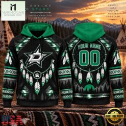 NHL Dallas Stars 2026 Native American Heritage Design Hoodie Shirt, NHL 3D Game Day Tee Nhl Dallas Stars 2026 Native American Heritage Design Hoodie Shirt