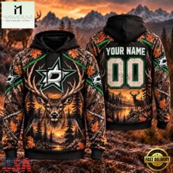 NHL Dallas Stars 2026 Personalized Hunting Camo Design Hoodie, NHL 3D Game Day Tee Nhl Dallas Stars 2026 Personalized Hunting Camo Design Hoodie