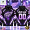 NHL Detroit Red Wings 2026 Hockey Fights Cancer Personalized Hoodie Shirt, NHL 3D Game Day Tee Nhl Detroit Red Wings 2026 Hockey Fights Cancer Personalized Hoodie Shirt