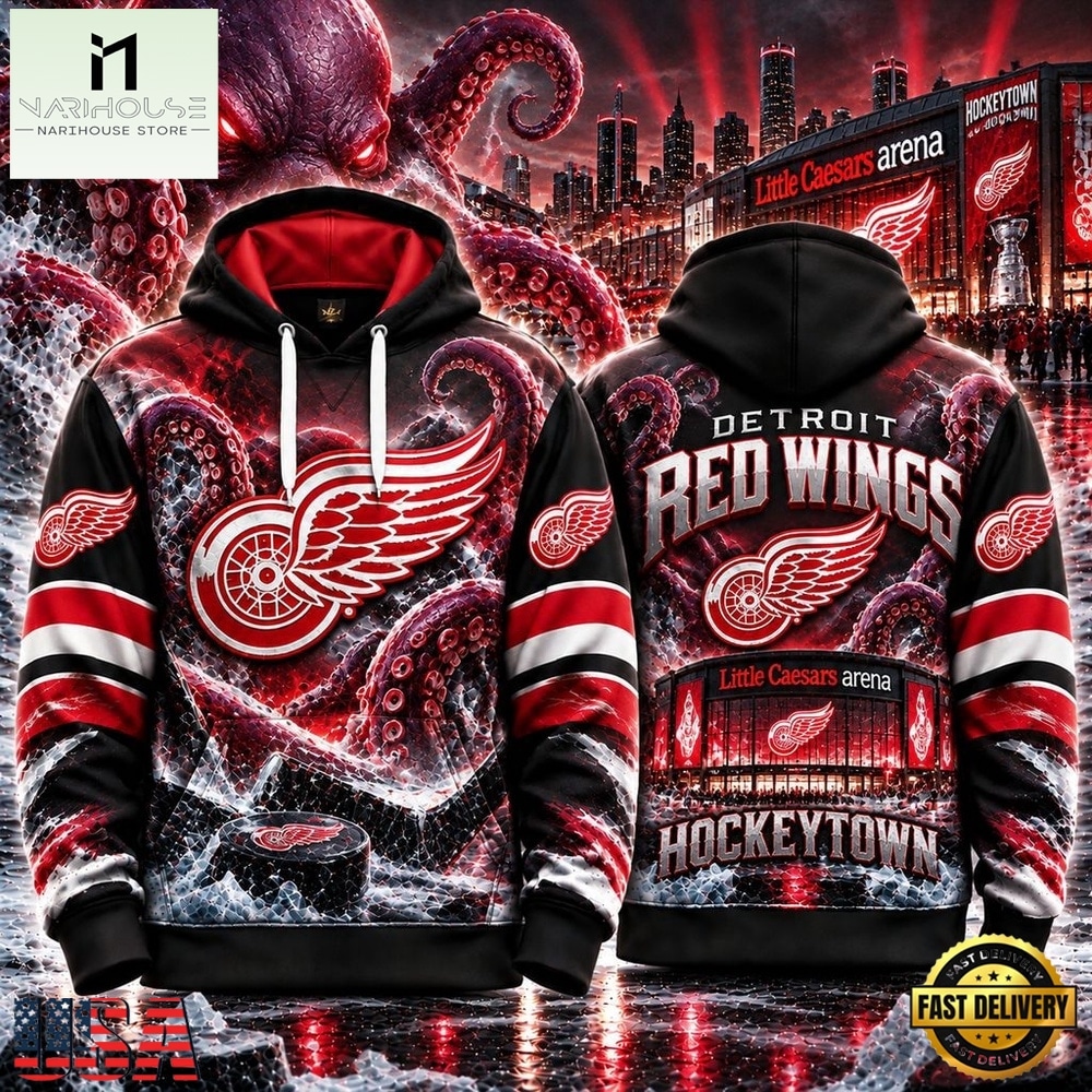 NHL Detroit Red Wings Special Mascot Design Concept Kit 2026 Hoodie Shirt, NHL 3D Game Day Tee NHL Detroit Red Wings Special Mascot Design Concept Kit 2026 Hoodie Shirt, NHL 3D Game Day Tee