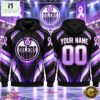 NHL Edmonton Oilers 2026 Hockey Fights Cancer Personalized Hoodie Shirt, NHL 3D Game Day Tee Nhl Edmonton Oilers 2026 Hockey Fights Cancer Personalized Hoodie Shirt