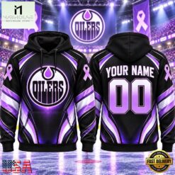 NHL Edmonton Oilers 2026 Hockey Fights Cancer Personalized Hoodie Shirt, NHL 3D Game Day Tee Nhl Edmonton Oilers 2026 Hockey Fights Cancer Personalized Hoodie Shirt