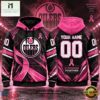 NHL Edmonton Oilers Pink Fights Breast Cancer 2026 Personalized Hoodie Shirt, NHL 3D Game Day Tee Nhl Edmonton Oilers Pink Fights Breast Cancer 2026 Personalized Hoodie Shirt