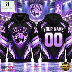 NHL Florida Panthers 2026 Hockey Fights Cancer Personalized Hoodie Shirt, NHL 3D Game Day Tee Nhl Florida Panthers 2026 Hockey Fights Cancer Personalized Hoodie Shirt