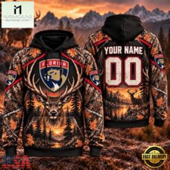 NHL Florida Panthers 2026 Personalized Hunting Camo Design Hoodie, NHL 3D Game Day Tee Nhl Florida Panthers 2026 Personalized Hunting Camo Design Hoodie
