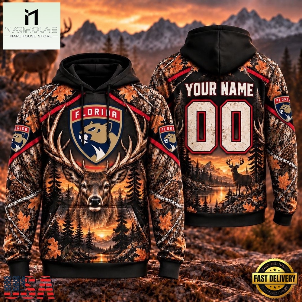 NHL Florida Panthers 2026 Personalized Hunting Camo Design Hoodie, NHL 3D Game Day Tee NHL Florida Panthers 2026 Personalized Hunting Camo Design Hoodie, NHL 3D Game Day Tee