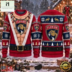 NHL Florida Panthers Funny Body Christmas Ugly Sweater, NHL 3D Game Day Tee Nhl Florida Panthers Funny Body Christmas Ugly Sweater