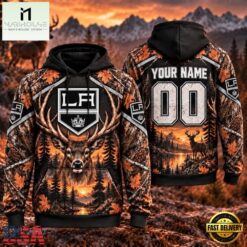 NHL Los Angeles Kings 2026 Personalized Hunting Camo Design Hoodie, NHL 3D Game Day Tee Nhl Los Angeles Kings 2026 Personalized Hunting Camo Design Hoodie