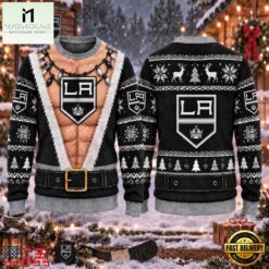 NHL Los Angeles Kings Funny Body Christmas Ugly Sweater, NHL 3D Game Day Tee Nhl Los Angeles Kings Funny Body Christmas Ugly Sweater