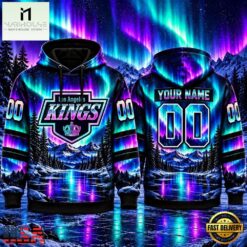 NHL Los Angeles Kings Special Design With Northern Lights 2026 Hoodie Shirt, NHL 3D Game Day Tee Nhl Los Angeles Kings Special Design With Northern Lights 2026 Hoodie Shirt