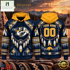 NHL Nashville Predators 2026 Native American Heritage Design Hoodie Shirt, NHL 3D Game Day Tee Nhl Nashville Predators 2026 Native American Heritage Design Hoodie Shirt