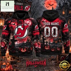 NHL New Jersey Devils Special Halloween 2026 Design Hoodie Shirt, NHL 3D Game Day Tee Nhl New Jersey Devils Special Halloween 2026 Design Hoodie Shirt