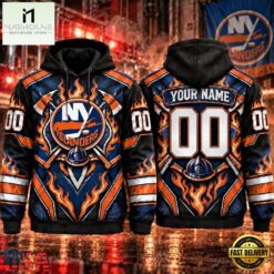 NHL New York Islanders 2026 Honoring Firefighters Personalized Hoodie Shirt, NHL 3D Game Day Tee Nhl New York Islanders 2026 Honoring Firefighters Personalized Hoodie Shirt