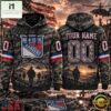 NHL New York Rangers Military Appreciation Design Personalized Hoodie, NHL 3D Game Day Tee Nhl New York Rangers Military Appreciation Design Personalized Hoodie
