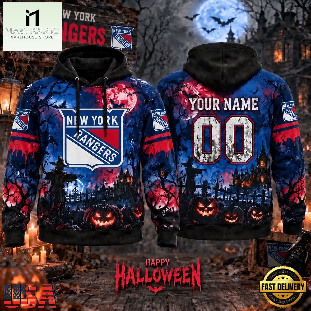 NHL New York Rangers Special Halloween 2026 Design Hoodie Shirt, NHL 3D Game Day Tee NHL New York Rangers Special Halloween 2026 Design Hoodie Shirt, NHL 3D Game Day Tee