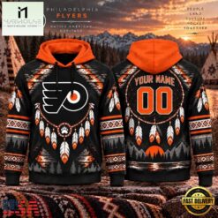 NHL Philadelphia Flyers 2026 Native American Heritage Design Hoodie Shirt, NHL 3D Game Day Tee Nhl Philadelphia Flyers 2026 Native American Heritage Design Hoodie Shirt