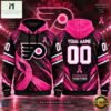 NHL Philadelphia Flyers Pink Fights Breast Cancer 2026 Personalized Hoodie Shirt, NHL 3D Game Day Tee Nhl Philadelphia Flyers Pink Fights Breast Cancer 2026 Personalized Hoodie Shirt