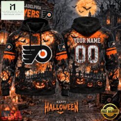 NHL Philadelphia Flyers Special Halloween 2026 Design Hoodie Shirt, NHL 3D Game Day Tee Nhl Philadelphia Flyers Special Halloween 2026 Design Hoodie Shirt