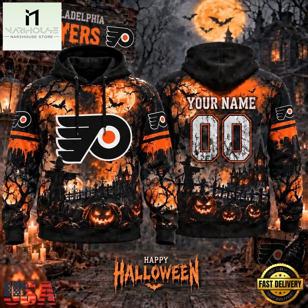 NHL Philadelphia Flyers Special Halloween 2026 Design Hoodie Shirt, NHL 3D Game Day Tee NHL Philadelphia Flyers Special Halloween 2026 Design Hoodie Shirt, NHL 3D Game Day Tee