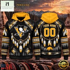 NHL Pittsburgh Penguins 2026 Native American Heritage Design Hoodie Shirt, NHL 3D Game Day Tee Nhl Pittsburgh Penguins 2026 Native American Heritage Design Hoodie Shirt