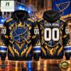 NHL St. Louis Blues 2026 Honoring Firefighters Personalized Hoodie Shirt, NHL 3D Game Day Tee Nhl ST Louis Blues 2026 Honoring Firefighters Personalized Hoodie Shirt