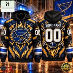 NHL St. Louis Blues 2026 Honoring Firefighters Personalized Hoodie Shirt, NHL 3D Game Day Tee Nhl ST Louis Blues 2026 Honoring Firefighters Personalized Hoodie Shirt