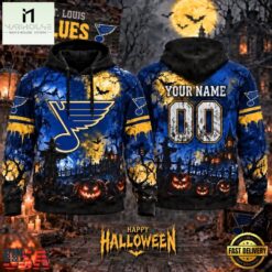 NHL St. Louis Blues Special Halloween 2026 Design Hoodie Shirt, NHL 3D Game Day Tee Nhl ST Louis Blues Special Halloween 2026 Design Hoodie Shirt