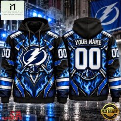 NHL Tampa Bay Lightning 2026 Honoring Firefighters Personalized Hoodie Shirt, NHL 3D Game Day Tee Nhl Tampa Bay Lightning 2026 Honoring Firefighters Personalized Hoodie Shirt