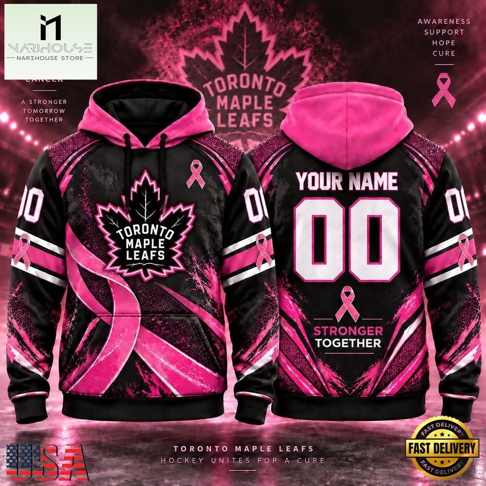 NHL Toronto Maple Leafs Pink Fights Breast Cancer 2026 Personalized Hoodie Shirt, NHL 3D Game Day Tee NHL Toronto Maple Leafs Pink Fights Breast Cancer 2026 Personalized Hoodie Shirt, NHL 3D Game Day Tee