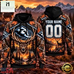 NHL Utah Mammoth 2026 Personalized Hunting Camo Design Hoodie, NHL 3D Game Day Tee Nhl Utah Mammoth 2026 Personalized Hunting Camo Design Hoodie