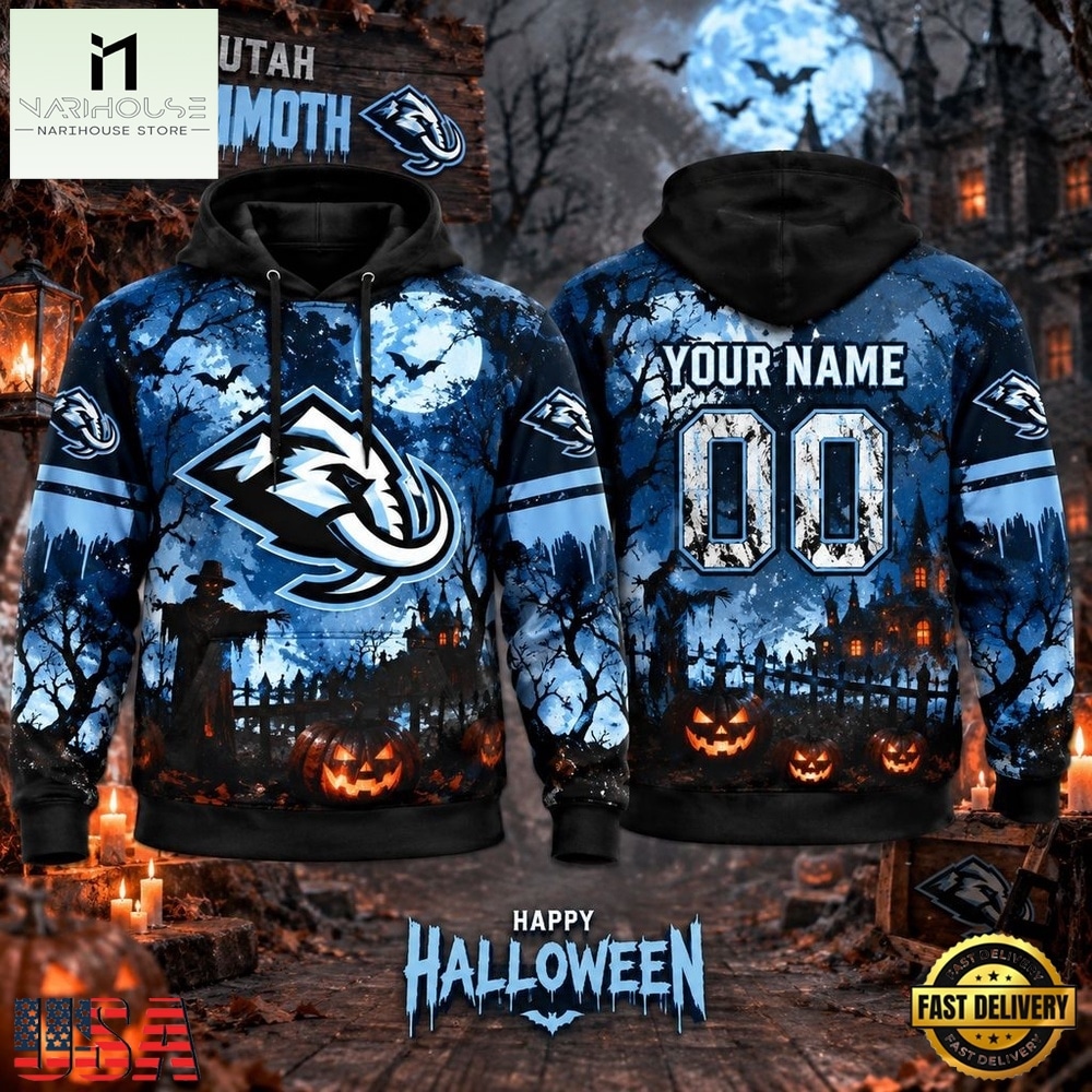 NHL Utah Mammoth Special Halloween 2026 Design Hoodie Shirt, NHL 3D Game Day Tee NHL Utah Mammoth Special Halloween 2026 Design Hoodie Shirt, NHL 3D Game Day Tee