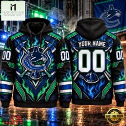 NHL Vancouver Canucks 2026 Honoring Firefighters Personalized Hoodie Shirt, NHL 3D Game Day Tee Nhl Vancouver Canucks 2026 Honoring Firefighters Personalized Hoodie Shirt