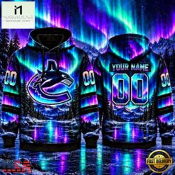 NHL Vancouver Canucks Special Design With Northern Lights 2026 Hoodie Shirt, NHL 3D Game Day Tee Nhl Vancouver Canucks Special Design With Northern Lights 2026 Hoodie Shirt