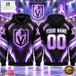 NHL Vegas Golden Knights 2026 Hockey Fights Cancer Personalized Hoodie Shirt, NHL 3D Game Day Tee Nhl Vegas Golden Knights 2026 Hockey Fights Cancer Personalized Hoodie Shirt