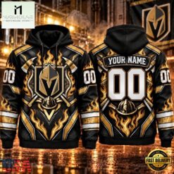 NHL Vegas Golden Knights 2026 Honoring Firefighters Personalized Hoodie Shirt, NHL 3D Game Day Tee Nhl Vegas Golden Knights 2026 Honoring Firefighters Personalized Hoodie Shirt