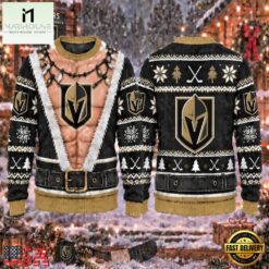 NHL Vegas Golden Knights Funny Body Christmas Ugly Sweater, NHL 3D Game Day Tee Nhl Vegas Golden Knights Funny Body Christmas Ugly Sweater