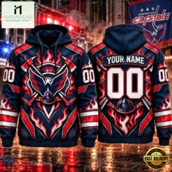 NHL Washington Capitals 2026 Honoring Firefighters Personalized Hoodie Shirt, NHL 3D Game Day Tee Nhl Washington Capitals 2026 Honoring Firefighters Personalized Hoodie Shirt